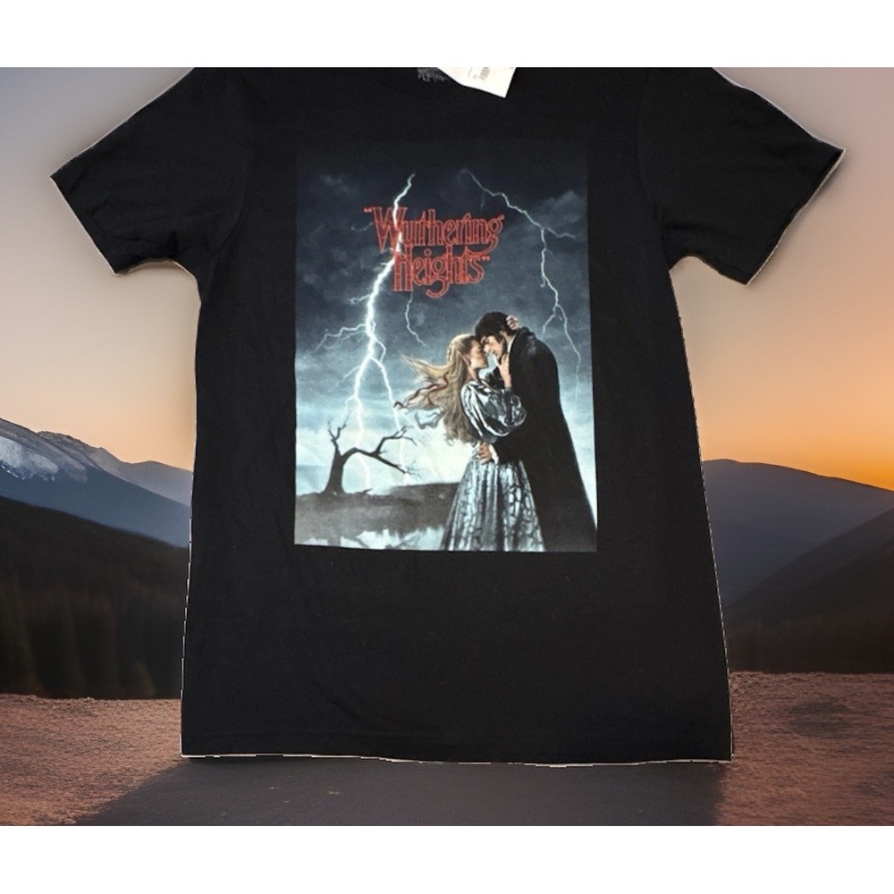 Hybrid Apparel Wuthering Heights Women Sz XL Movie Graphic T-Shirt Black Cotton
